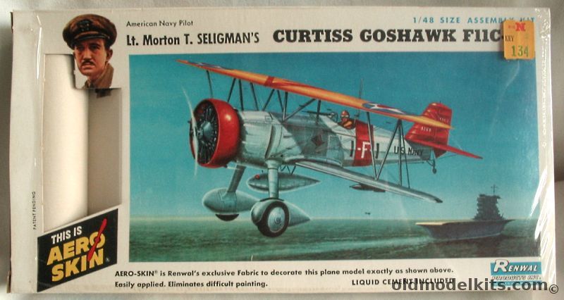 Renwal 1/48 Lt. Morton T. Seligman's Curtiss F11C-2 Goshawk - (F11C2), 282-149 plastic model kit
